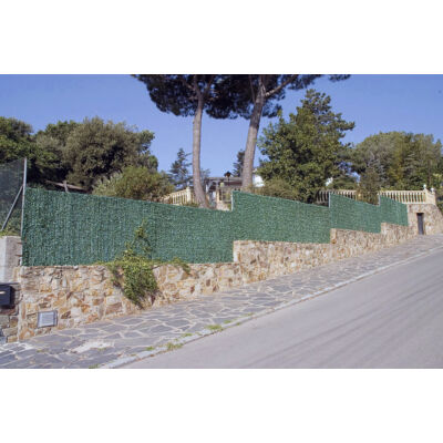 GREENWITCH galvanizált drótszerkezetre épített sövény jellegű kerítés, 2x3m, zöld-barna